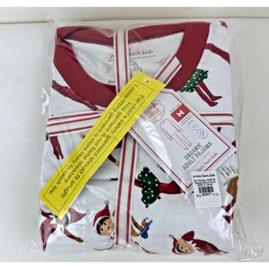 Pottery Barn Elf on a shelf ADULT Medium Two Piece Tight Fit Pajama Organic